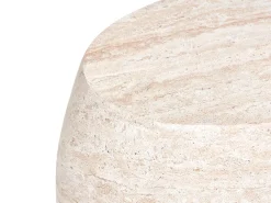 Tavolino RICADI 40 cm 58 cm Effetto travertino