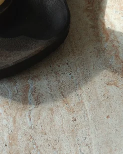 Tavolino RICADI 40 cm 58 cm Effetto travertino