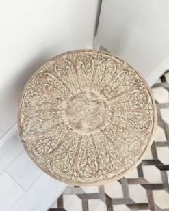 Tavolino SANTRA Legno di mango Marrone chiaro