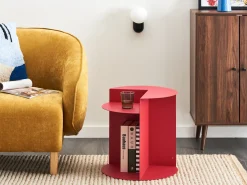 Tavolino TAGGART Metallo Rosso