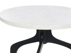 Tavolino TIHOI Marmo Nero/Bianco