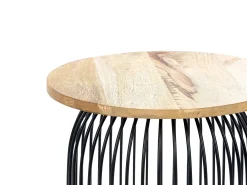 Tavolino WILLS Legno di mango Marrone/Nero
