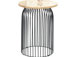 Tavolino WILLS Legno di mango Marrone/Nero