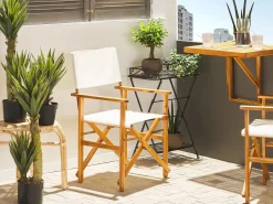 Tavolo da balcone UDINE 70 cm 69 cm Legno d'acacia Marrone