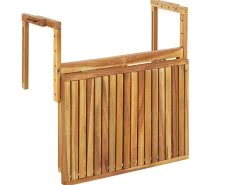 Tavolo da balcone UDINE 70 cm 69 cm Legno d'acacia Marrone