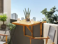 Tavolo da balcone UDINE 70 cm 69 cm Legno d'acacia Marrone