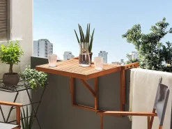 Tavolo da balcone UDINE 70 cm 69 cm Legno d'acacia Marrone