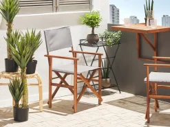 Tavolo da balcone UDINE 70 cm 69 cm Legno d'acacia Marrone