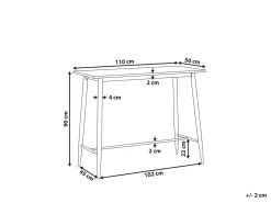 Tavolo da bar CHAVES Bianco 110 cm 50 cm