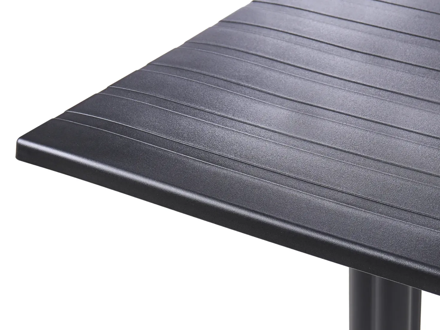 Tavolo da bar da giardino LEMNOS 60 cm 60 cm Nero