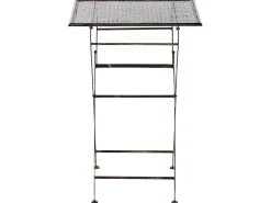 Tavolo da bar da giardino BORMIO 60 cm 60 cm Metallo Nero