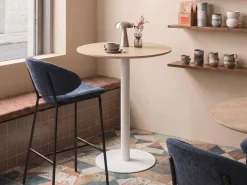Tavolo da bar MORELLA Marrone chiaro/Bianco 80 cm 80 cm