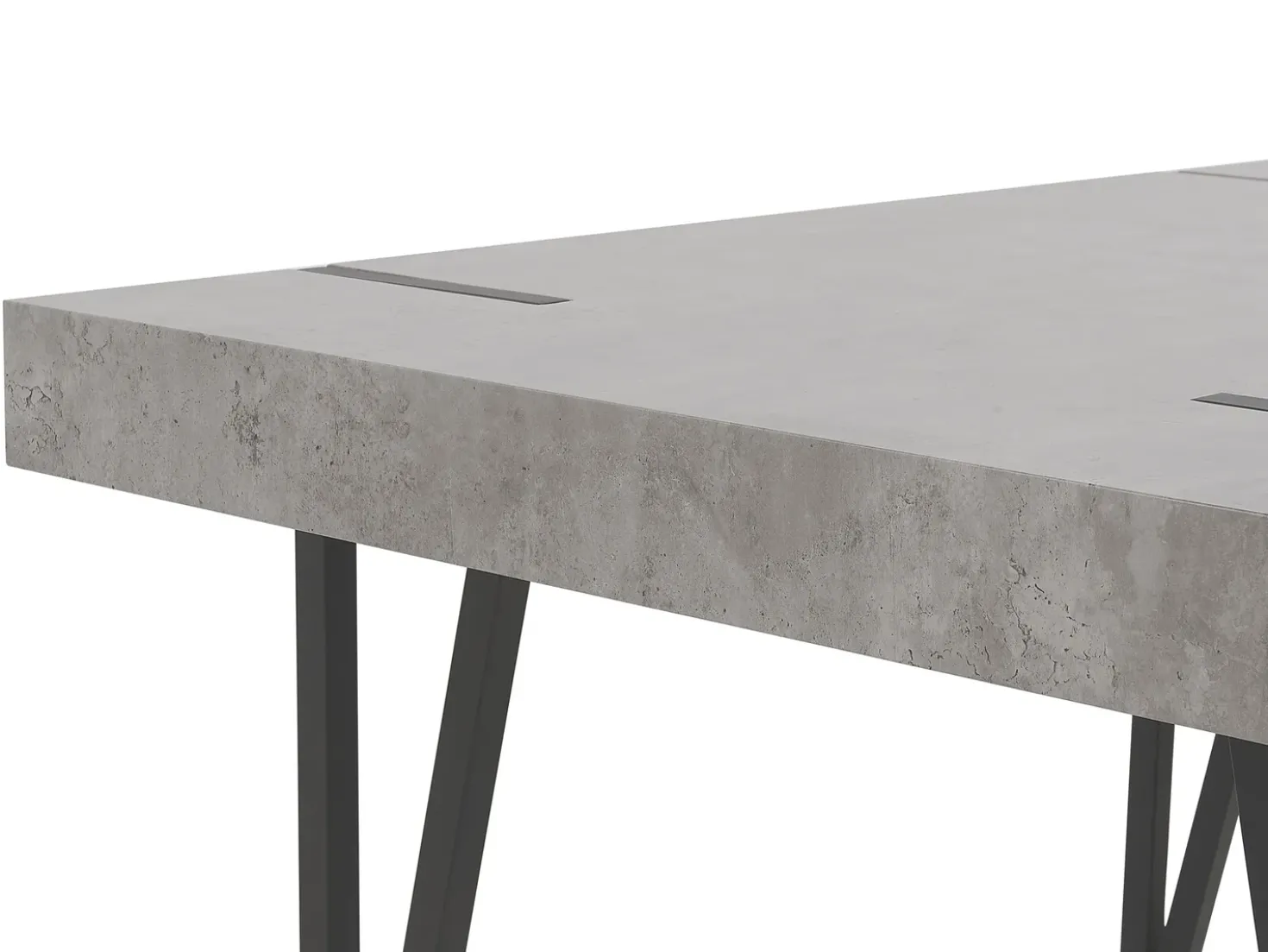 Tavolo da pranzo ADENA Grigio effetto cemento 150 cm 90 cm