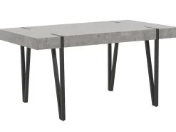 Tavolo da pranzo ADENA Grigio effetto cemento 150 cm 90 cm