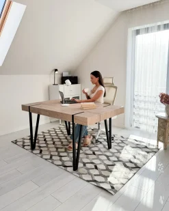 Tavolo da pranzo ADENA Marrone chiaro 150 cm 90 cm