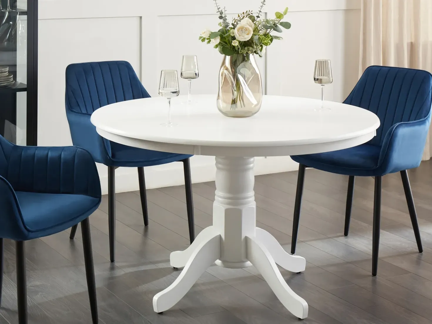 Tavolo da pranzo AKRON Bianco 120 cm 120 cm