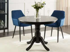 Tavolo da pranzo AKRON Nero 100 cm 100 cm