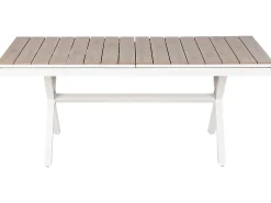 Tavolo da pranzo allungabile da giardino FANES 184/242 cm 90 cm Metallo Bianco