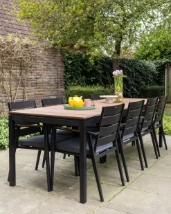 Tavolo da pranzo allungabile da giardino TOFANE 198/248 cm 90 cm Marrone