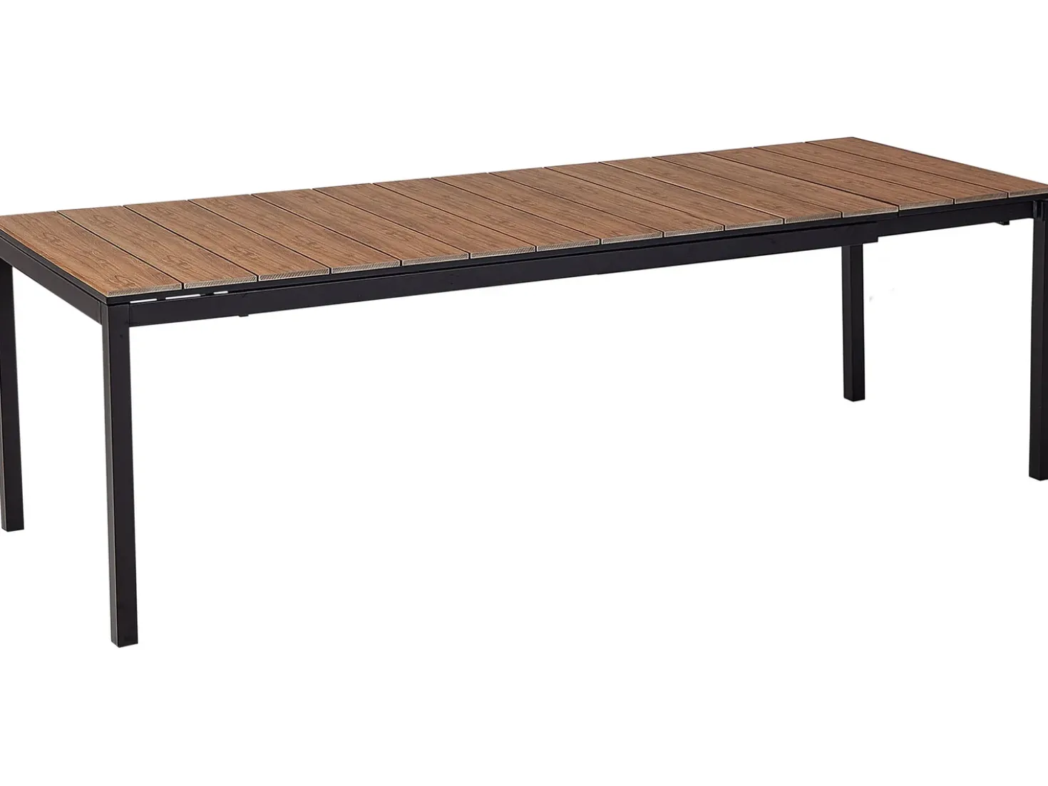 Tavolo da pranzo allungabile da giardino TOFANE 198/248 cm 90 cm Marrone