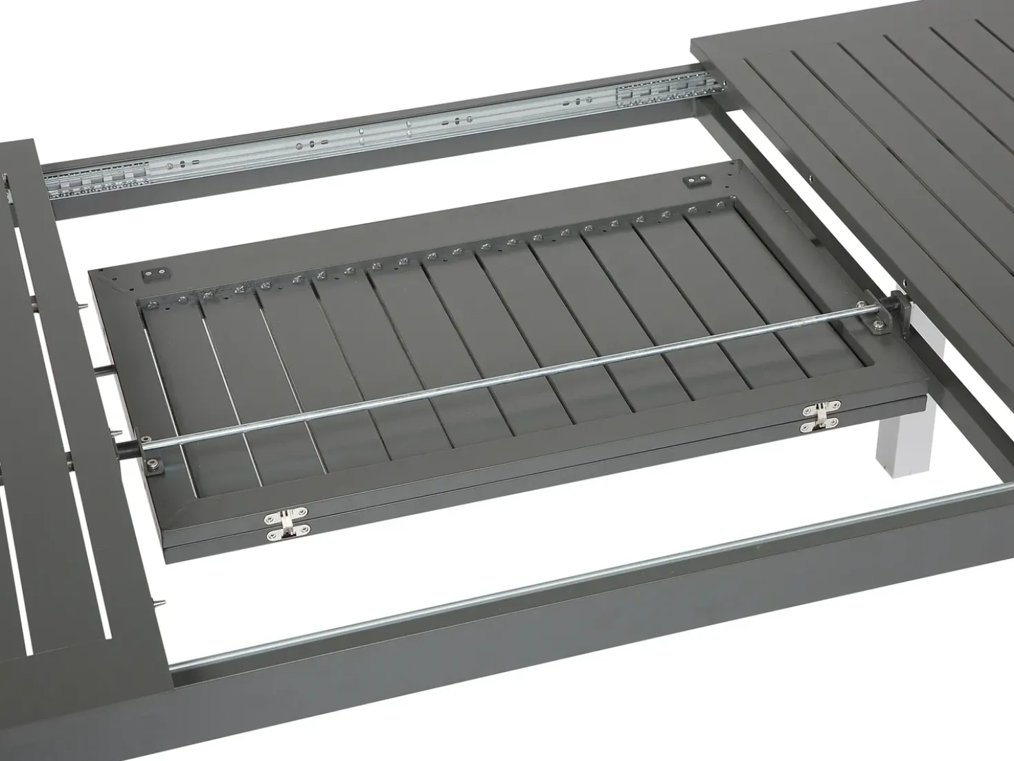 Tavolo da pranzo allungabile da giardino PANCOLE 168/248 cm 100 cm Metallo Grigio