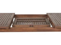 Tavolo da pranzo allungabile da giardino CESANA 180/240 cm 100 cm Legno d'acacia Marrone scuro
