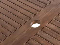 Tavolo da pranzo allungabile da giardino CESANA 180/240 cm 100 cm Legno d'acacia Marrone scuro