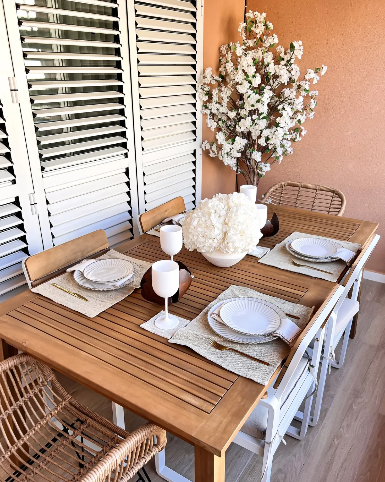 Tavolo da pranzo allungabile da giardino CESANA 180/240 cm 100 cm Legno d'acacia Marrone chiaro