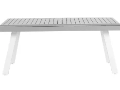 Tavolo da pranzo allungabile da giardino PERETA 175/255 cm 100 cm Metallo Grigio chiaro