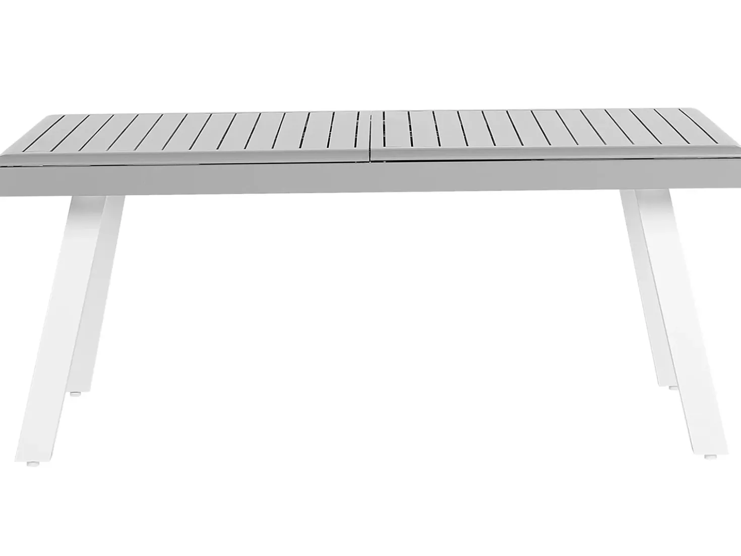 Tavolo da pranzo allungabile da giardino PERETA 175/255 cm 100 cm Metallo Grigio chiaro