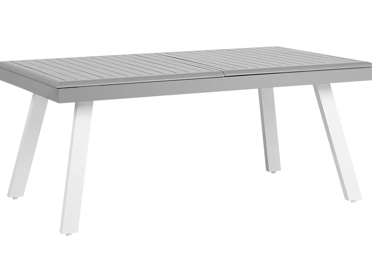 Tavolo da pranzo allungabile da giardino PERETA 175/255 cm 100 cm Metallo Grigio chiaro