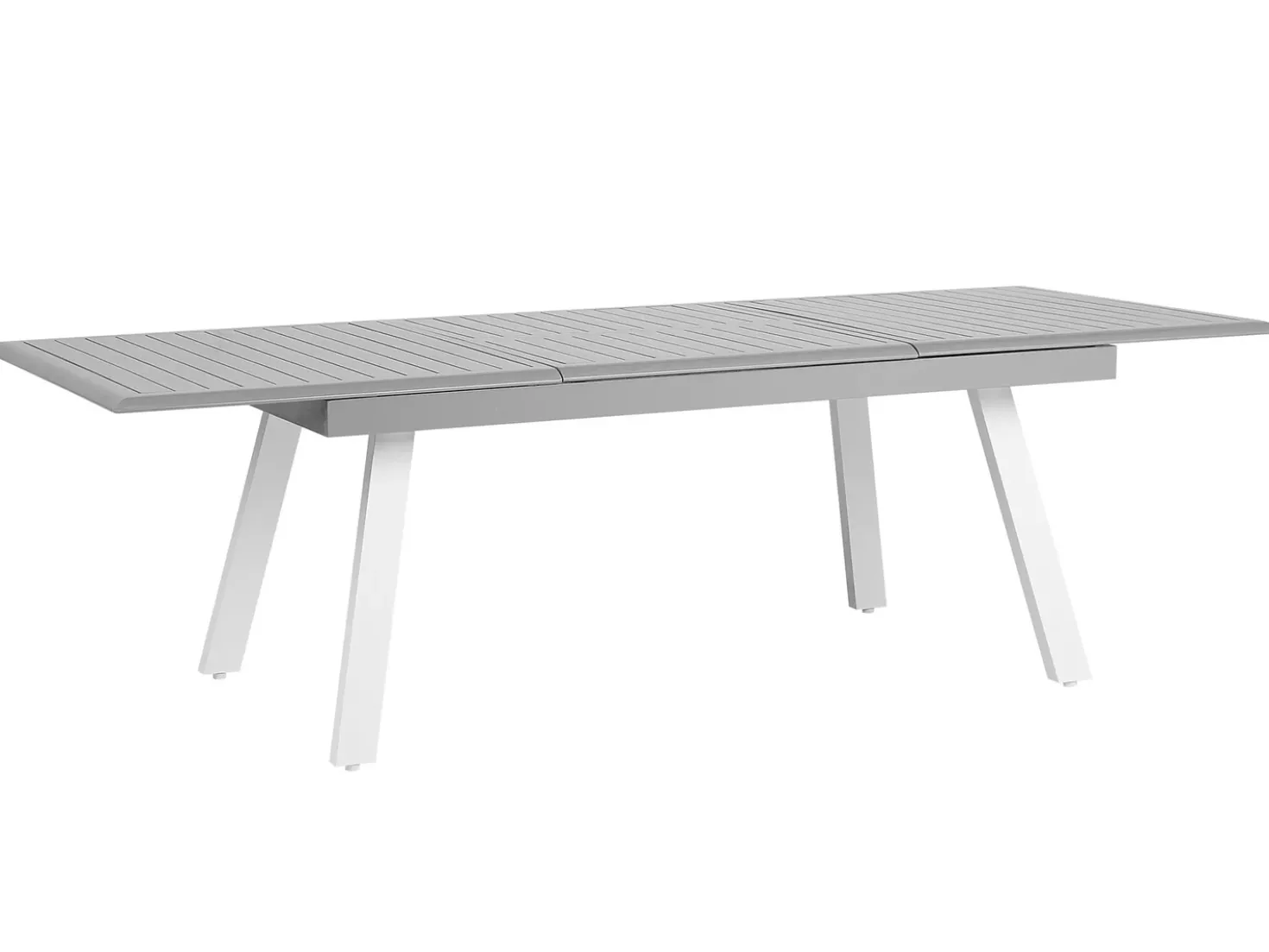 Tavolo da pranzo allungabile da giardino PERETA 175/255 cm 100 cm Metallo Grigio chiaro