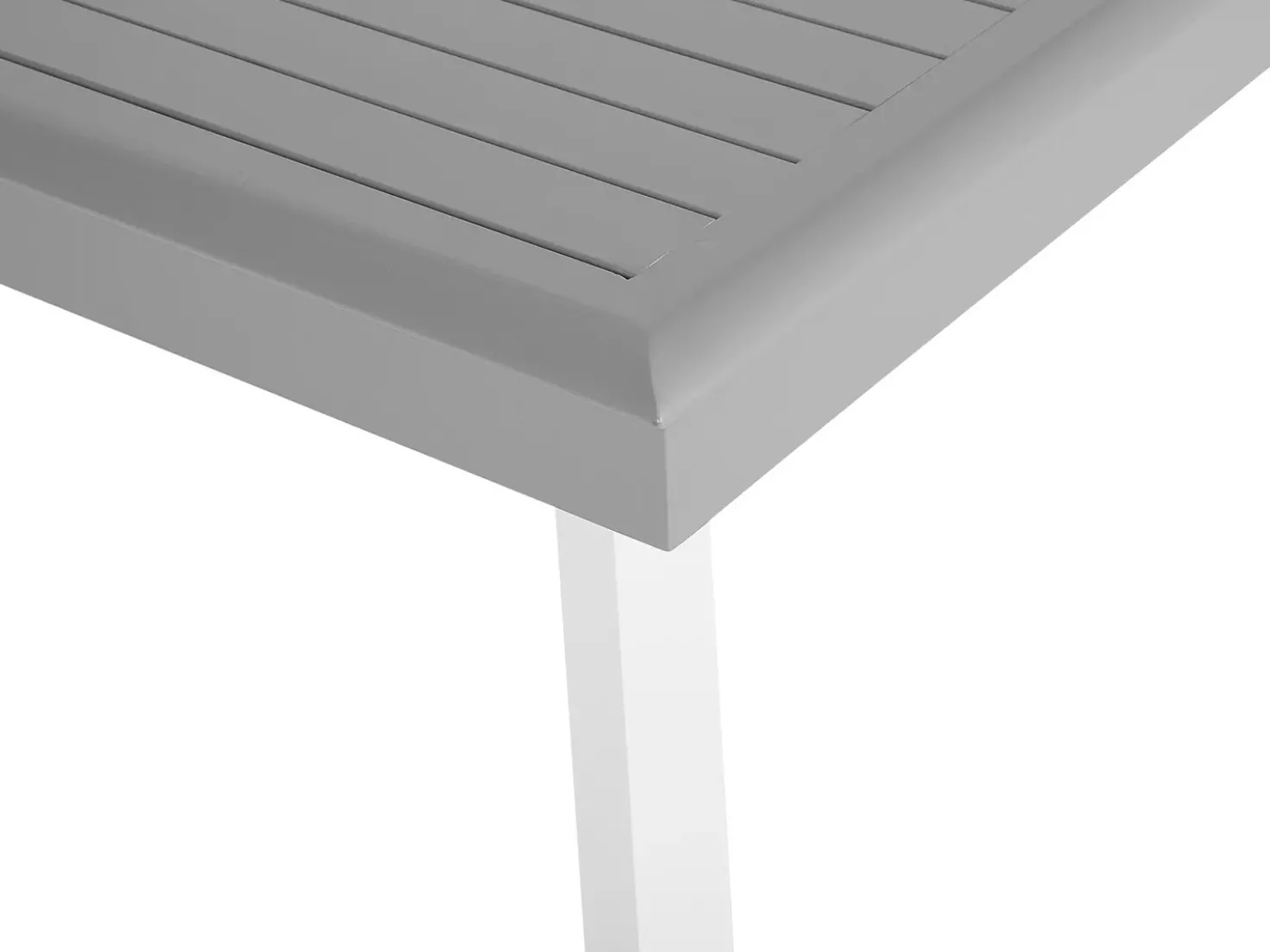 Tavolo da pranzo allungabile da giardino PERETA 175/255 cm 100 cm Metallo Grigio chiaro