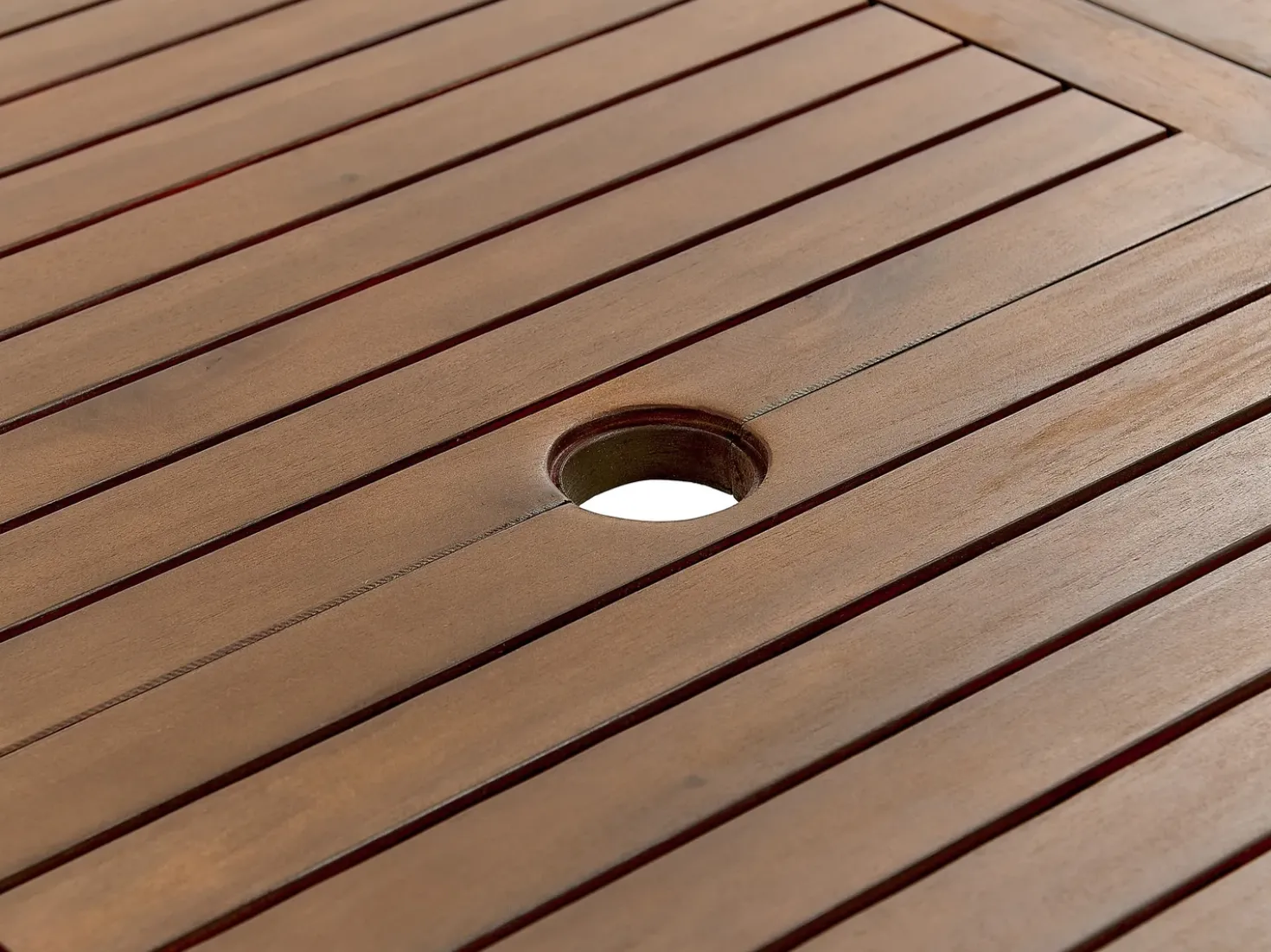 Tavolo da pranzo allungabile da giardino AMANTEA 160/220 cm 90 cm Legno d'acacia Marrone scuro