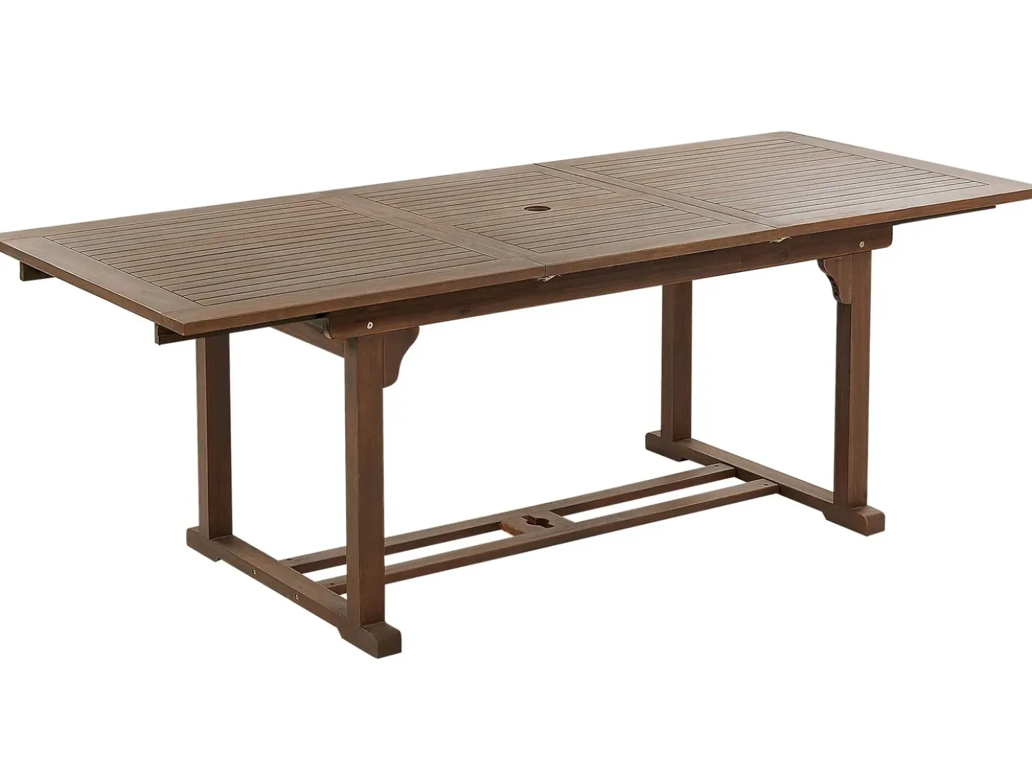Tavolo da pranzo allungabile da giardino AMANTEA 160/220 cm 90 cm Legno d'acacia Marrone scuro