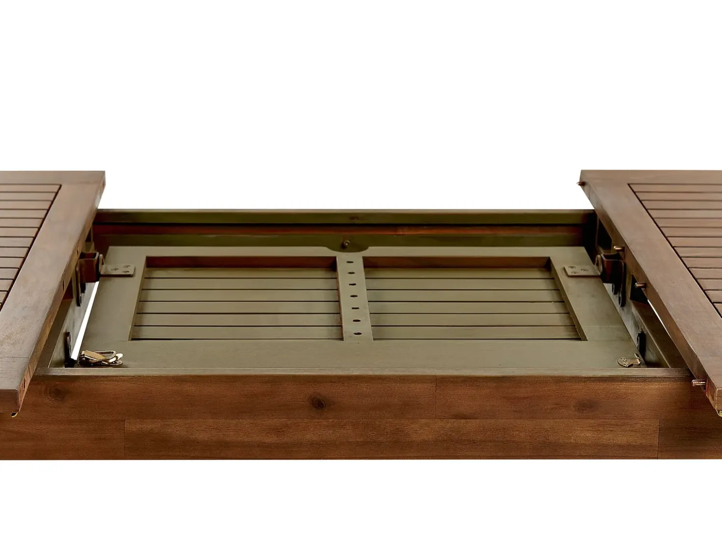 Tavolo da pranzo allungabile da giardino AMANTEA 160/220 cm 90 cm Legno d'acacia Marrone scuro