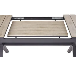 Tavolo da pranzo allungabile da giardino FANES 184/242 cm 90 cm Metallo Grigio grafite
