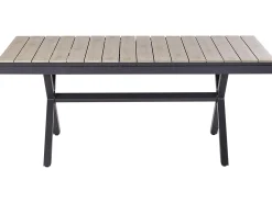 Tavolo da pranzo allungabile da giardino FANES 184/242 cm 90 cm Metallo Grigio grafite