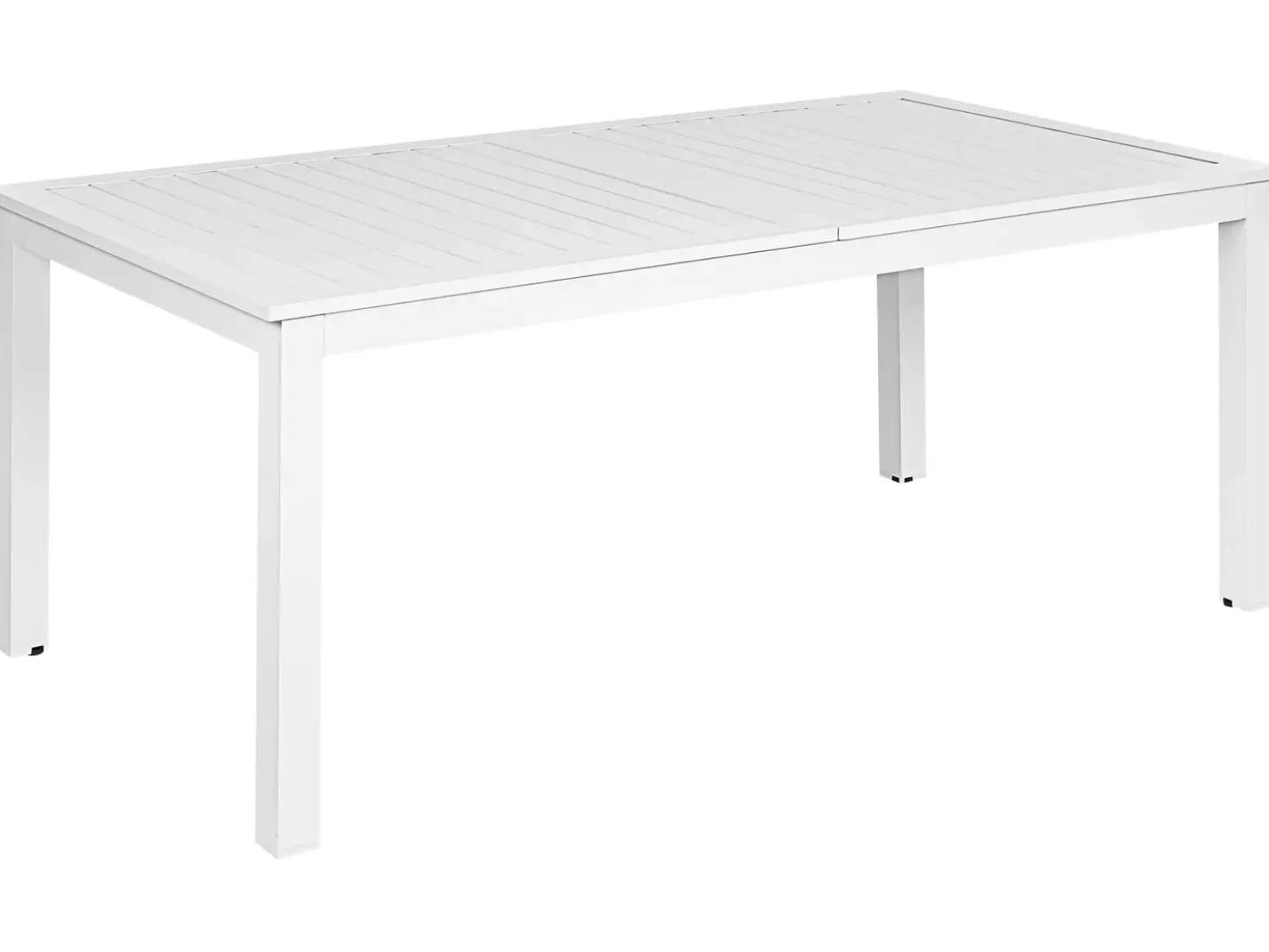 Tavolo da pranzo allungabile da giardino SKALOMA 180/240 cm 90 cm Metallo Bianco