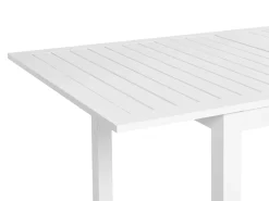 Tavolo da pranzo allungabile da giardino SKALOMA 180/240 cm 90 cm Metallo Bianco
