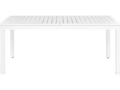 Tavolo da pranzo allungabile da giardino SKALOMA 180/240 cm 90 cm Metallo Bianco