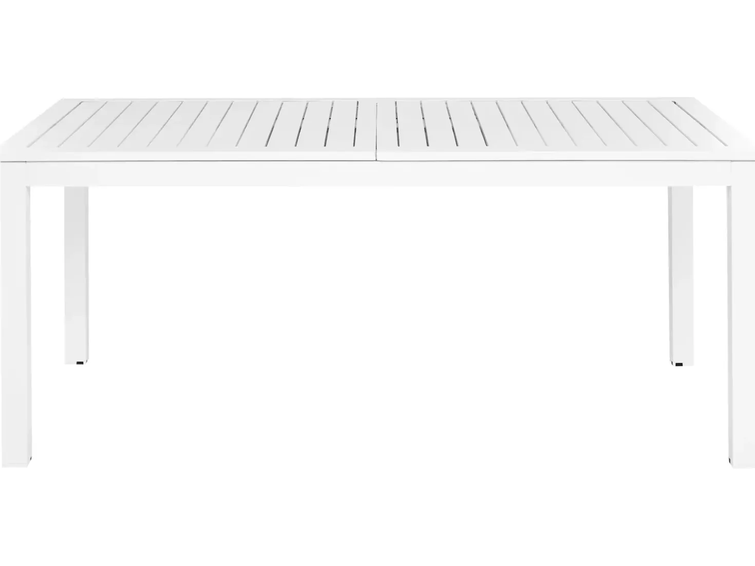 Tavolo da pranzo allungabile da giardino SKALOMA 180/240 cm 90 cm Metallo Bianco