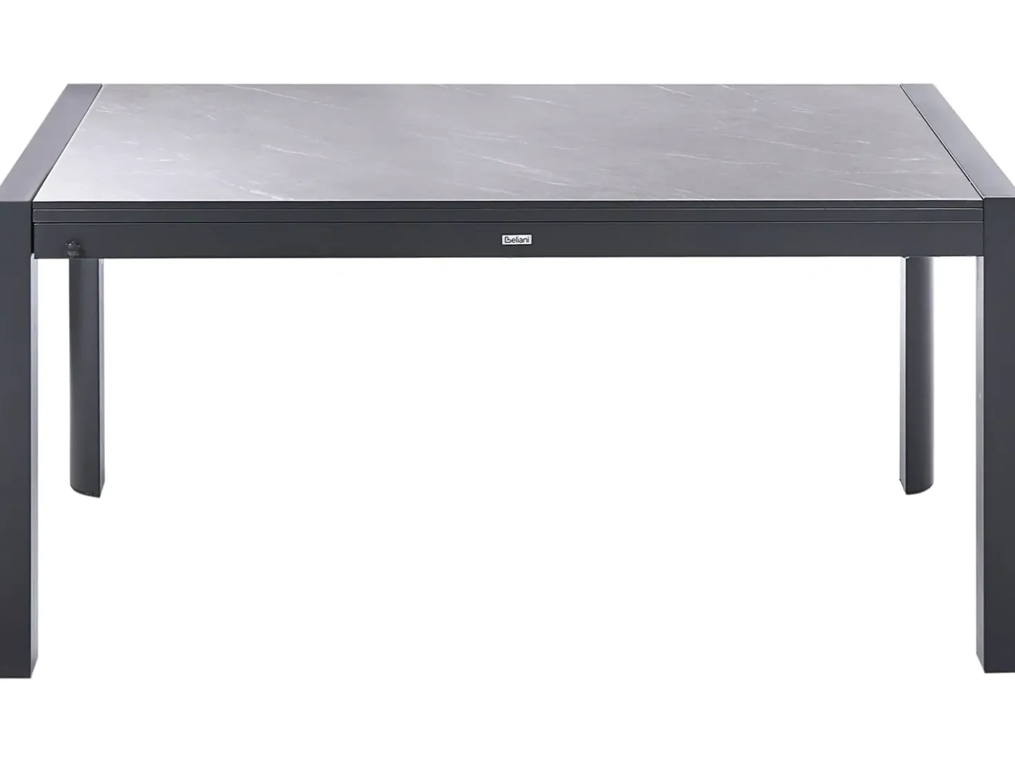 Tavolo da pranzo allungabile da giardino BINASCO 160/220 cm 90 cm Effetto pietra Grigio