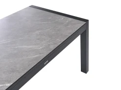 Tavolo da pranzo allungabile da giardino BINASCO 160/220 cm 90 cm Effetto pietra Grigio