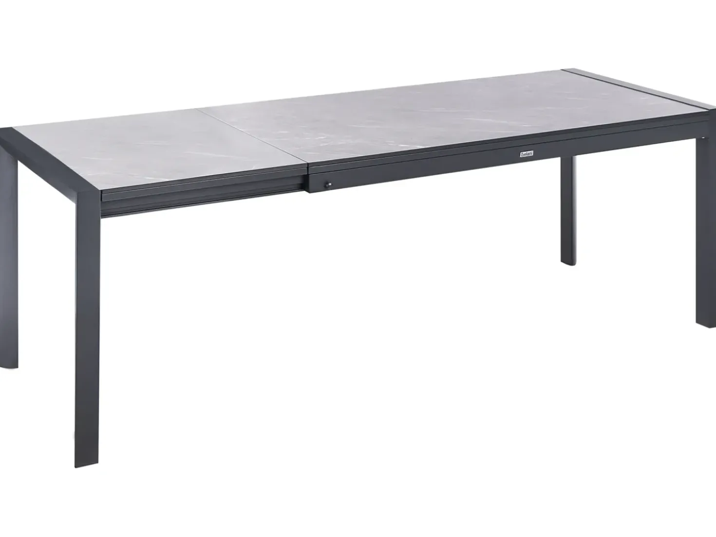 Tavolo da pranzo allungabile da giardino BINASCO 160/220 cm 90 cm Effetto pietra Grigio