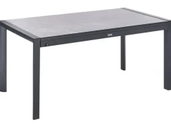 Tavolo da pranzo allungabile da giardino BINASCO 160/220 cm 90 cm Effetto pietra Grigio