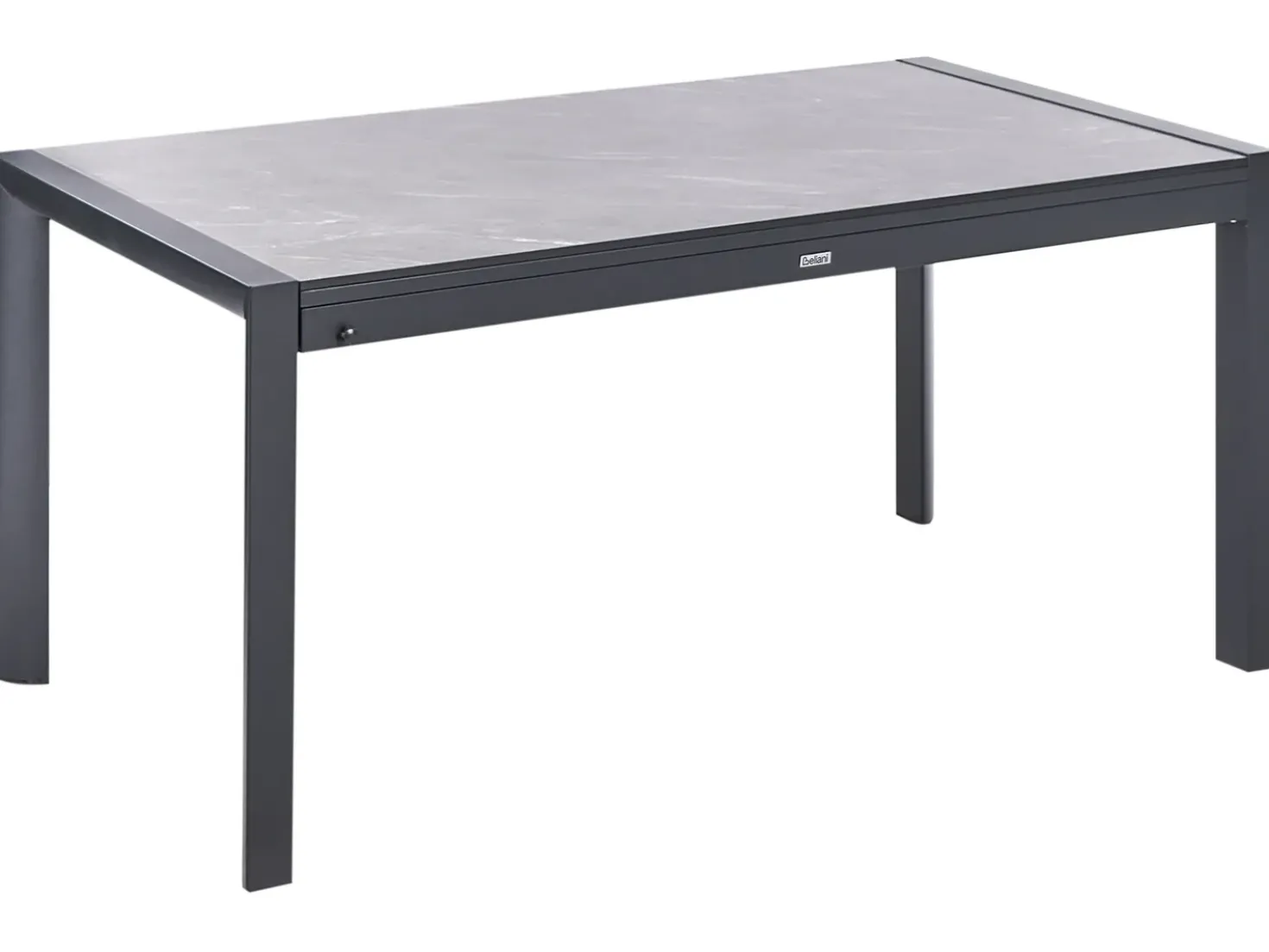 Tavolo da pranzo allungabile da giardino BINASCO 160/220 cm 90 cm Effetto pietra Grigio