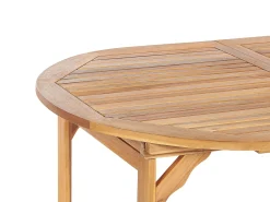 Tavolo da pranzo allungabile da giardino MAUI 160/220 cm 100 cm Legno d'acacia Marrone chiaro