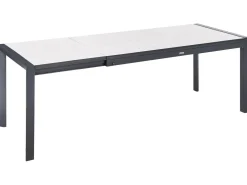 Tavolo da pranzo allungabile da giardino BINASCO 160/220 cm 90 cm Beige