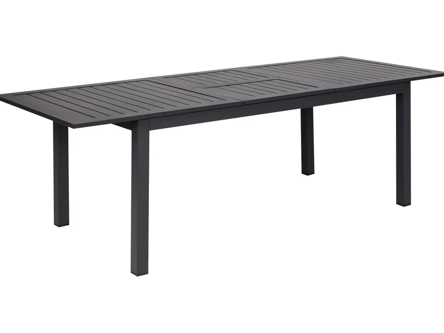 Tavolo da pranzo allungabile da giardino SKALOMA 180/240 cm 90 cm Metallo Grigio scuro